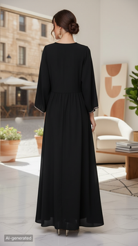 Women's Plus Size Casual Summer Boho Print Dress V Neck Loose Fit Long Maxi Beach Dresses