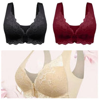 Women’s Lace Wireless Bra – Gathered & Breathable Non-Steel Underwear