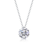 Simple Pleasure - A Fashionable And Luxurious Diamond Jewelry Pendant Set With 2-carat Moissanite S925 Sterling Silver And Platinum Plating
