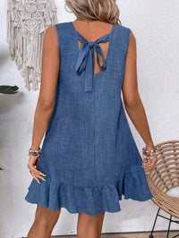 Summer Ruffle Dress Fashion Loose Sleeveless Straight Beach Dresses For Women