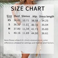 Womens Summer Short Sleeve Striped Dress Casual Tie Waist Midi Dresses
