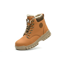 Men's Snow Boots
, Steel-toed Boots, Waterproof Winter Warm Fur-lined Shoes