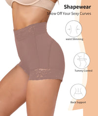 2-Pack High-Waisted Tummy Control Underwear – Butt Lifting Lace Briefs for Women