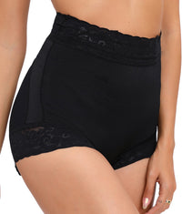 2-Pack High-Waisted Tummy Control Underwear – Butt Lifting Lace Briefs for Women