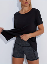 2-Pack Women’s Quick-Dry Seamless Tees – Honeycomb Ventilation Yoga & Gym Tops