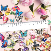 126 Pcs Butterfly Charms