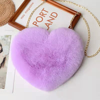 Love Bags
 For Women Plush Chain Shoulder Bags Valentine's Day Party Bag