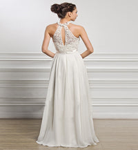 Sleeveless Halterneck Wedding Temperament Bridesmaid Dress