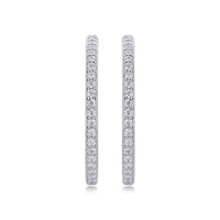 Ribbon - Square Moissanite S925 Sterling Silver Earrings With Platinum-plated Stud Earrings, A Fashionable And Luxurious Diamond Jewelry Accessory