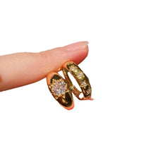 Simple Design Golden Lava Texture Open Ring