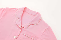 Cotton Pajama Set for Women – Long Sleeve Button-Up Sleepwear 2-Piece