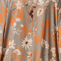 Women's Elegant Plus Size Floral Print Maxi Dress - Middle Eastern Bohemian Style Embroidery Long Dress