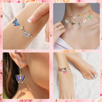 126 Pcs Butterfly Charms