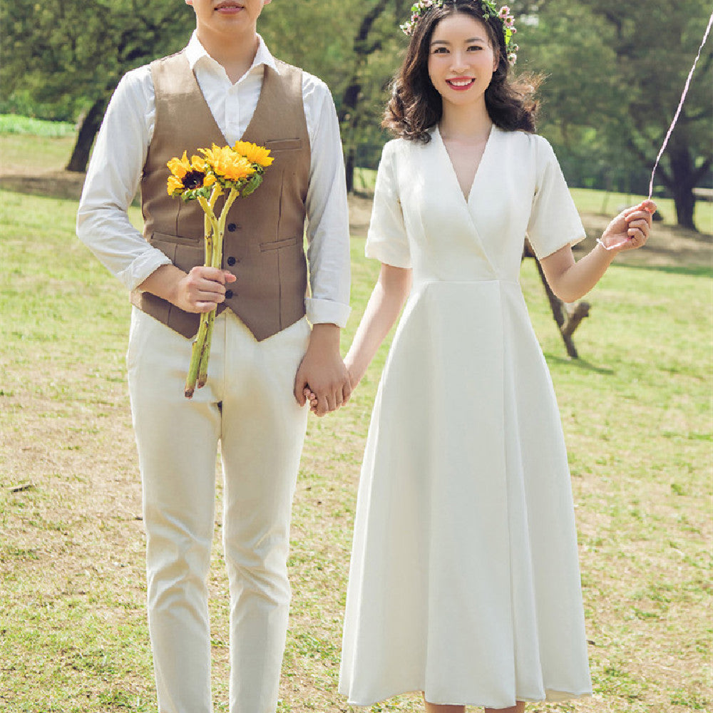 Simple And Light Wedding Dress