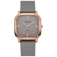 Women's Silicone Strap Fashionable Rose Gold Watch