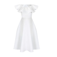 Elegant Ruffle Large Dress
