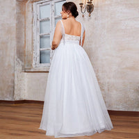 New Women's White Light Wedding Dress