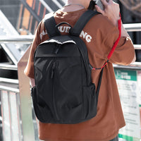 PU Backpack Fashion Large Capacity Men's Casual Backpack Commuter Trend Backpack Student School Bag