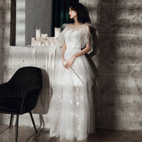 White Season New Wedding Dress Fairy Slimming Long Dress