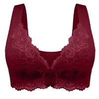 Women’s Lace Wireless Bra – Gathered & Breathable Non-Steel Underwear