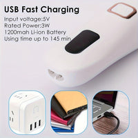 Electric Foot Grinder And Callus Remover, Electric Foot Polisher, Rechargeable Foot Washing And
 Pedicure Kit, Suitable For Cracked Heels And Dead Skin, With 3 Roller Heads