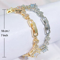 European And American Fashion All-match Diamond Zircon Bracelet For Women