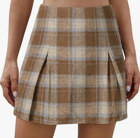 Plaid Pleated Mini Skirt – Classic Check Short Skirt