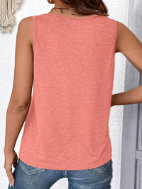 2 Piece Set Solid Color V-Neck Sleeveless Top Women's Casual Loose Tank Top Women