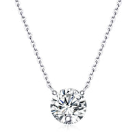 Love Of Time - A Fashionable And Luxurious Diamond Jewelry Piece Set With 2-carat Moissan Diamond S925 Sterling Silver And Platinum-plated Pendant