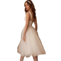 Strap Wedding Dress Engagement License Simple French Slimming Dress