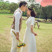 Simple And Light Wedding Dress