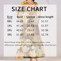 Women's Vibrant Floral Print V-Neck Long Sleeve Maxi Dress Elegant Bohemian A-Line Long Dress