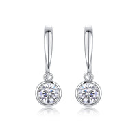 Soft Light And Sweet Whispers - Fashionable Earrings And Stud Jewelry Set With Moissanite S925 Sterling Silver And Platinum-plated Diamonds