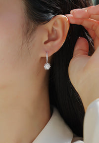 Qingcheng – 0.5-Carat Moissanite Diamond Stud Earrings in S925 Sterling Silver Platinum-Plated