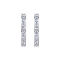 Morning Dew – Moissanite Diamond Stud Earrings in S925 Sterling Silver Platinum-Plated