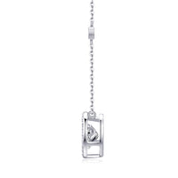 Mobius - A Fashionable And Luxurious Diamond Jewelry Piece Set With 1-carat Moissanite S925 Sterling Silver And Platinum-plated Pendant