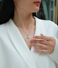 Infinite - A Fashionable And Luxurious Diamond Jewelry Pendant Set With Moissanite S925 Sterling Silver And Platinum Plating