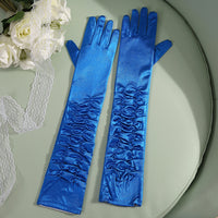 50cm Bridal Wedding Dress Satin Lengthened Gloves