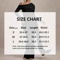 Women's Elegant One-Shoulder Ruffle Dress, Long Sleeve Bodycon Gown With Flowing Ribbon For Spring And Fall