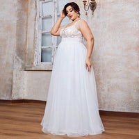 New Women's White Light Wedding Dress