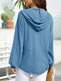 Zatanaroni Womens Zip Up Hoodies Loose Fit Sweatshirt Casual Long Sleeve Shirts For Women Pullover Tops With Pocket