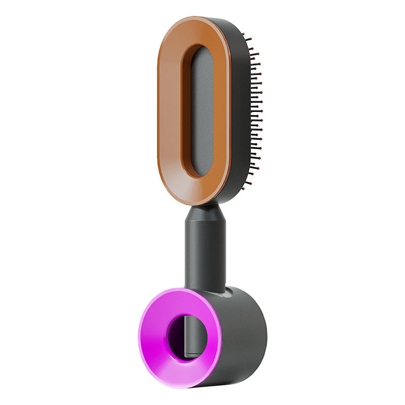 Self-cleaning Hair Brush For Women One-key Cleaning Hair Loss Airbag Massage Scalp Comb Anti-Static Hairbrush
