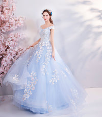 Blue Flowers Bride Wedding Toast Art Test Wedding Evening Dress