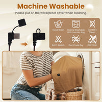 USB Heated Shawl Blanket – Wearable Electric Wrap with 3 Heating Levels & Zipper