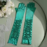 50cm Bridal Wedding Dress Satin Lengthened Gloves