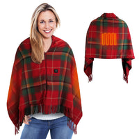 USB Heated Shawl Blanket – Wearable Electric Wrap with 3 Heating Levels & Zipper