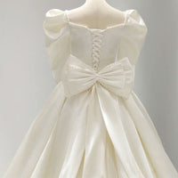 Long Sleeve French Tail Wedding Dress